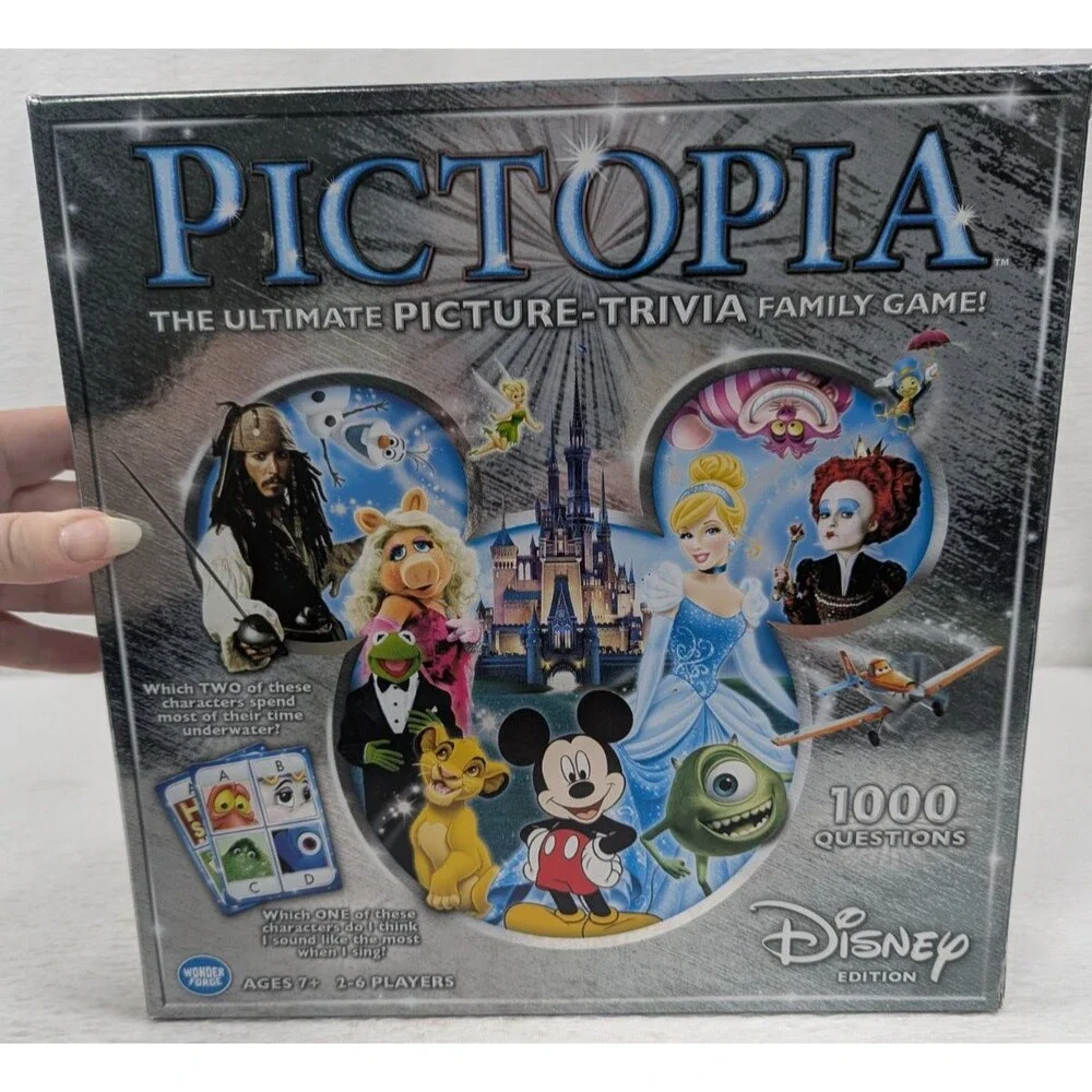 Pictopia Picture Trivia Disney Edition Board Game2-6 Players Age7+